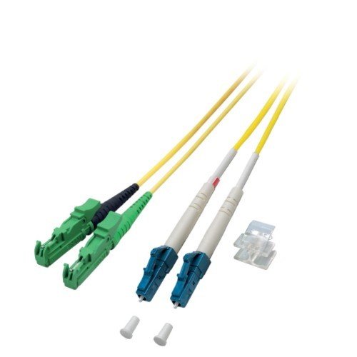efb-glasfaserverkabelung-o0937-1-lwl-kabel-os2-e2000-lc-1m-gelb image 1