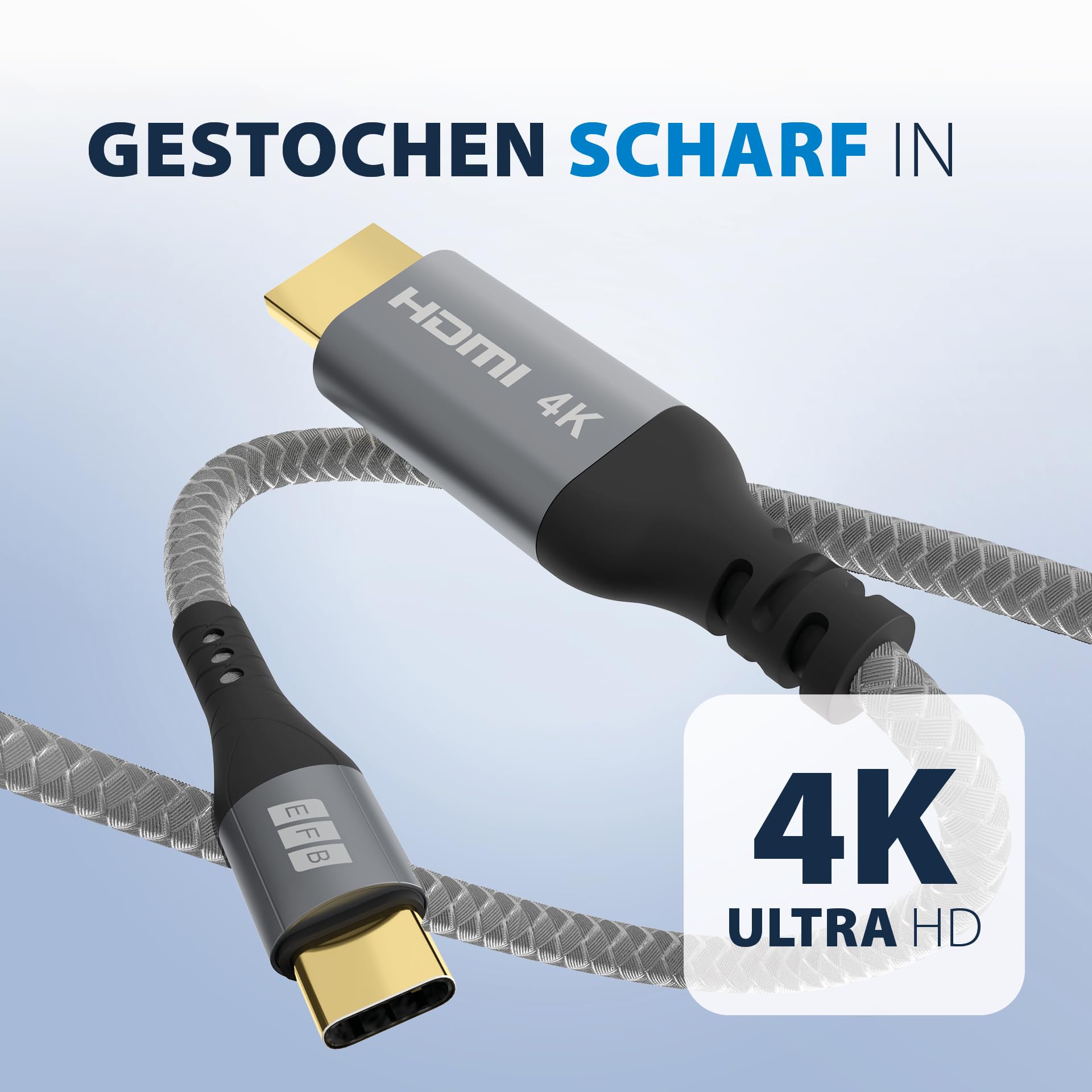 efb-multimedia-usb-c-hdmi-kabel-4k-30hz-1-8m-textil image 5