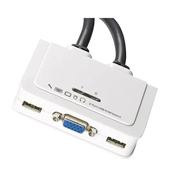 efb-multimedia-2-port-kvm-vga-usb-audio-switch-mit-kabel image 1