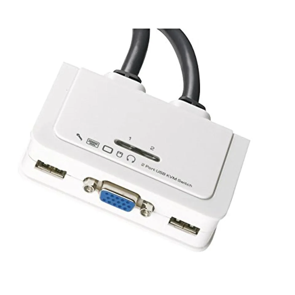 efb-multimedia-2-port-kvm-vga-usb-audio-switch-mit-kabel image 1