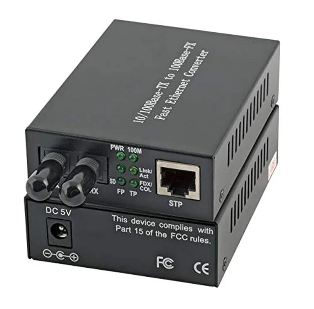 efb-elektronik-aktive-netzwerkkomponenten-media-konverter-rj45-st-2km image 1