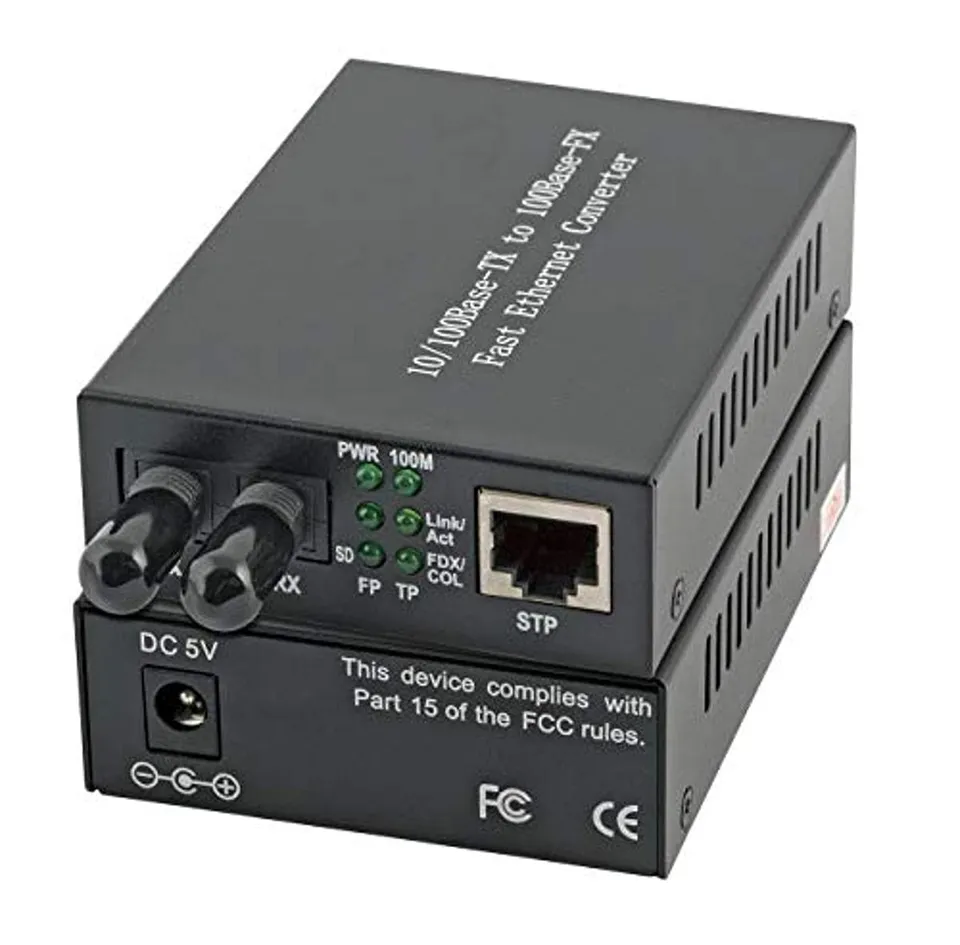 efb-elektronik-aktive-netzwerkkomponenten-media-konverter-rj45-st-2km image 1