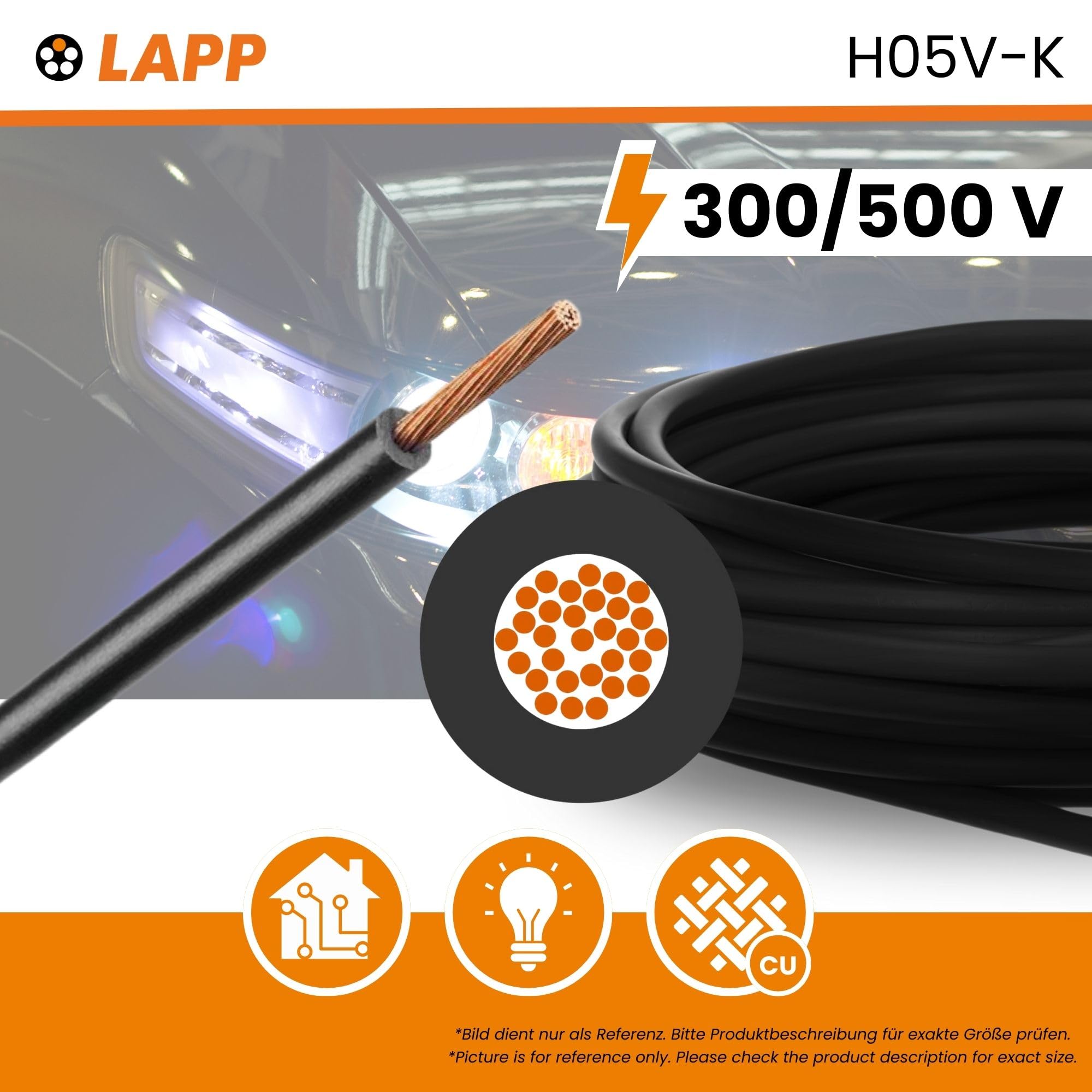 lapp-lflex-h05v-k-litze-0-5-mm-schwarz-100m-flexibel image 2