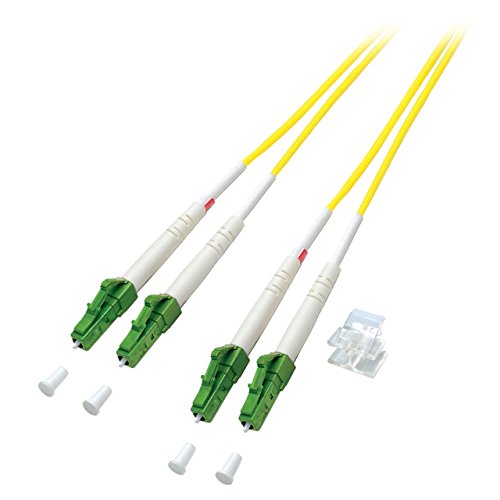 efb-elektronik-o0381-2-lwl-kabel-lc-apc-2-m-os2-gelb image 1