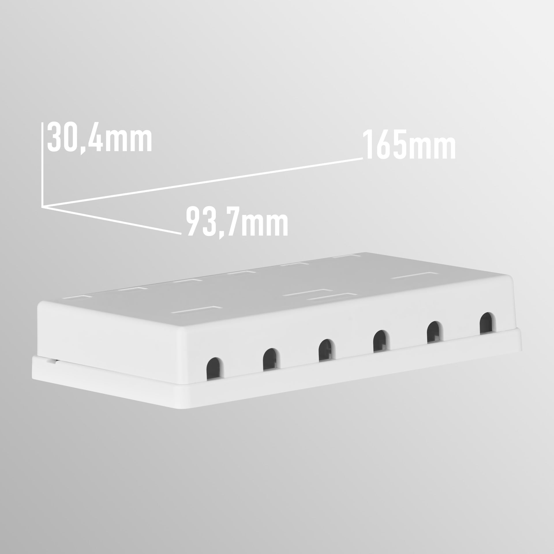 efb-kupferverkabelung-keystone-box-6-port-aufputz image 3
