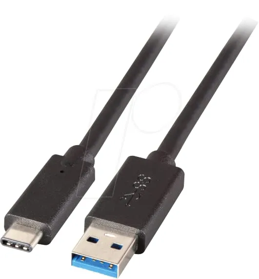 efb-multimedia-k5282-3asw-0-5-usb-3-0-c-a-kabel-0-5-m-5-gbit-s image 1