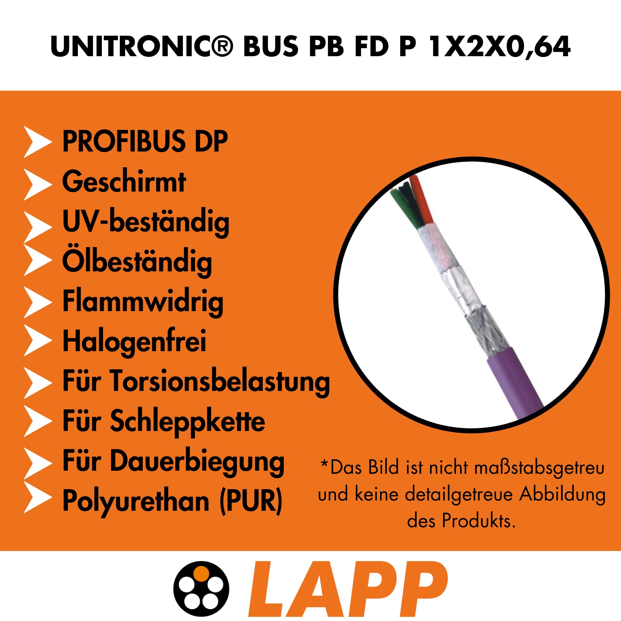 lapp-unitronic-bus-pb-fd-profibus-busleitung-10m-1x2x0-64 image 2