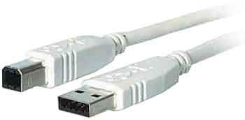 efb-elektronik-multimedia-usb-kabel-a-auf-b-1-5-m-grau image 1