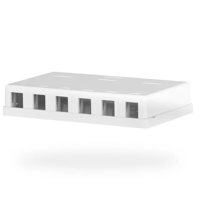 efb-kupferverkabelung-keystone-box-6-port-aufputz image 1