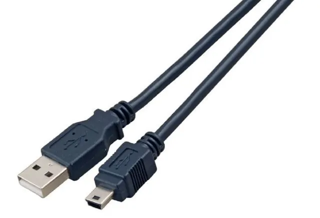 efb-multimedia-usb-2-0-kabel-a-mini-b-0-5-m-schwarz-classic image 1