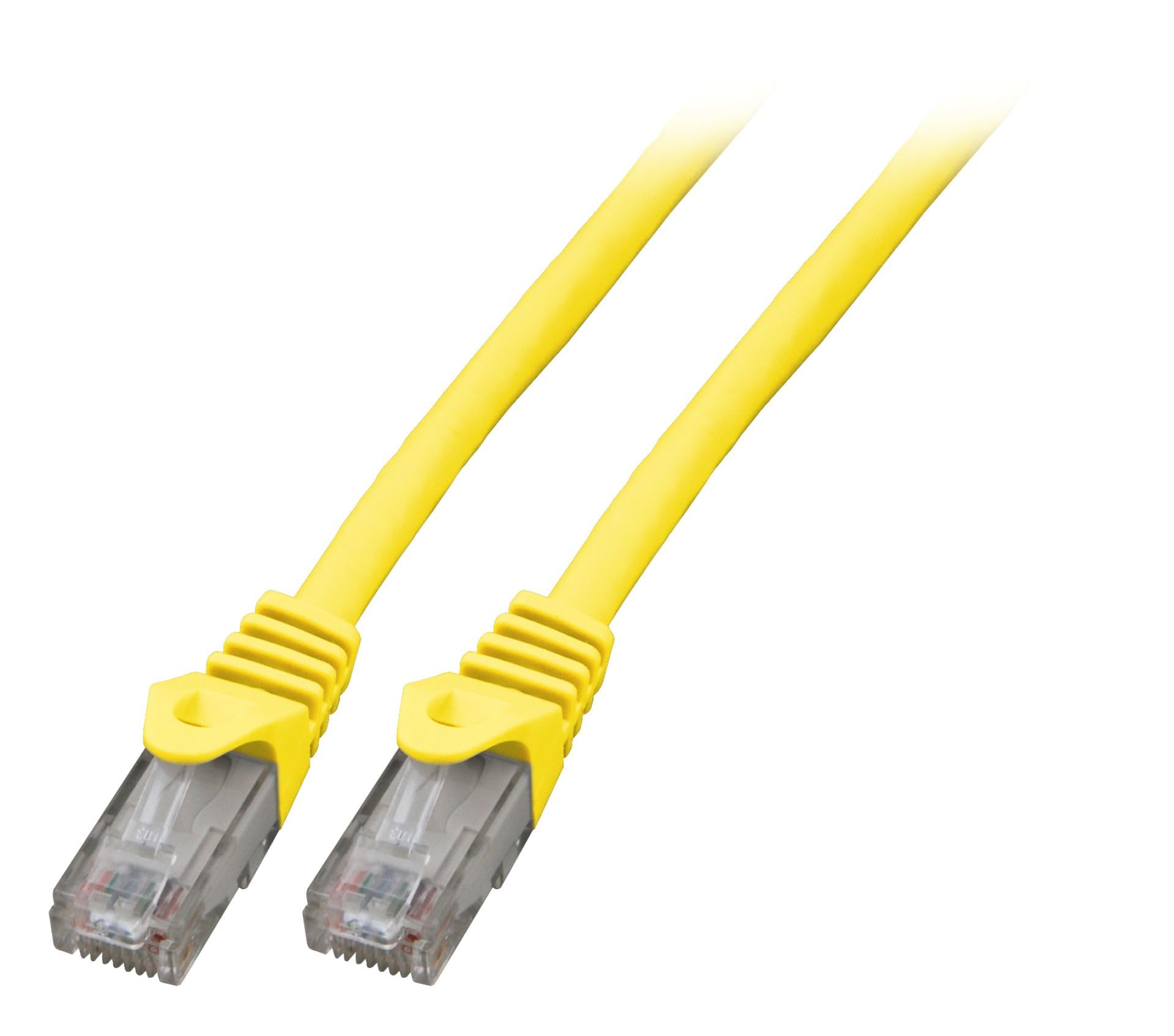 efb-rj45-patchkabel-cat-5e-u-utp-25m-gelb-lszh image 1