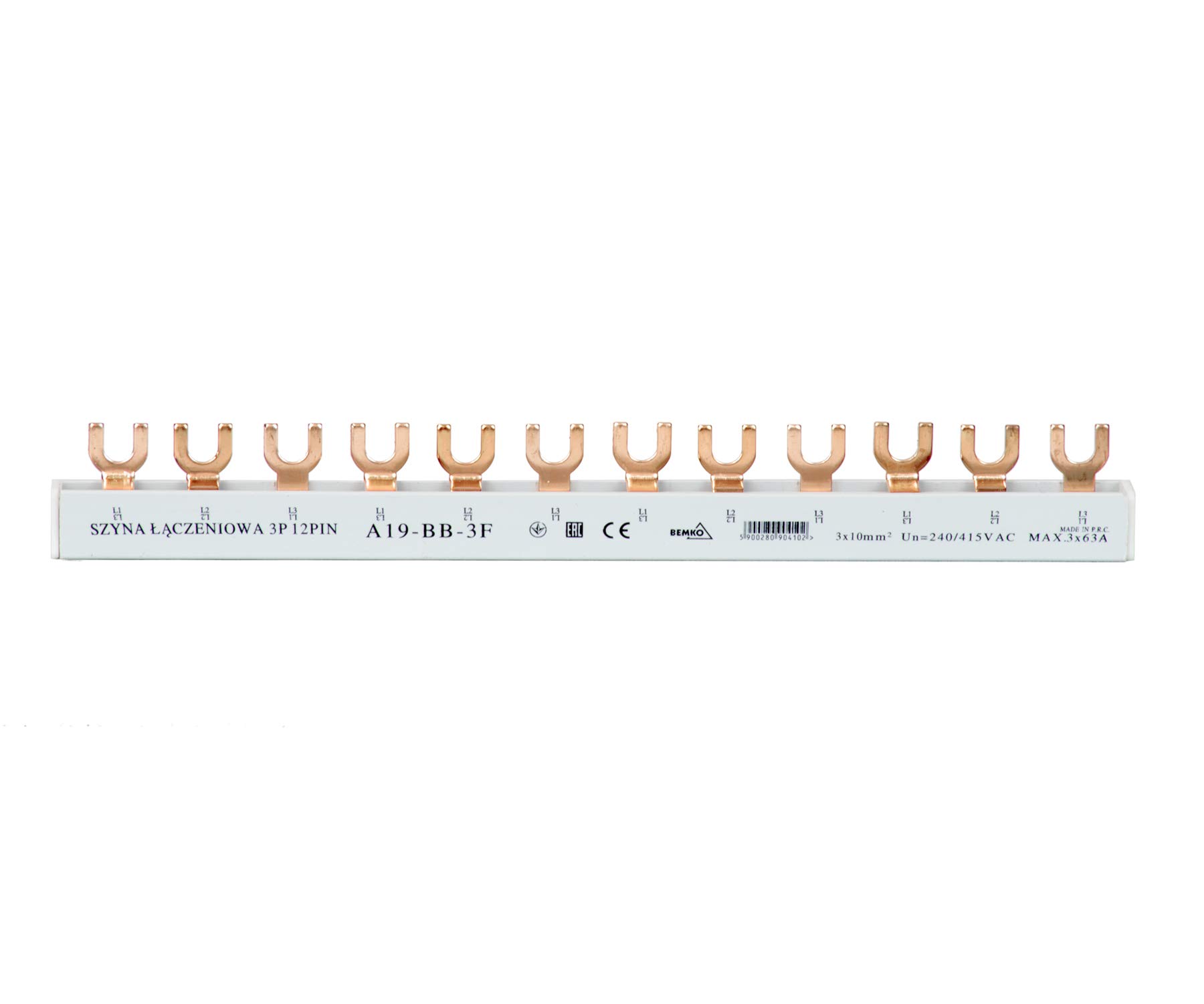 lapp-phasenschiene-3-polig-10mm-gabel-kammschiene image 1