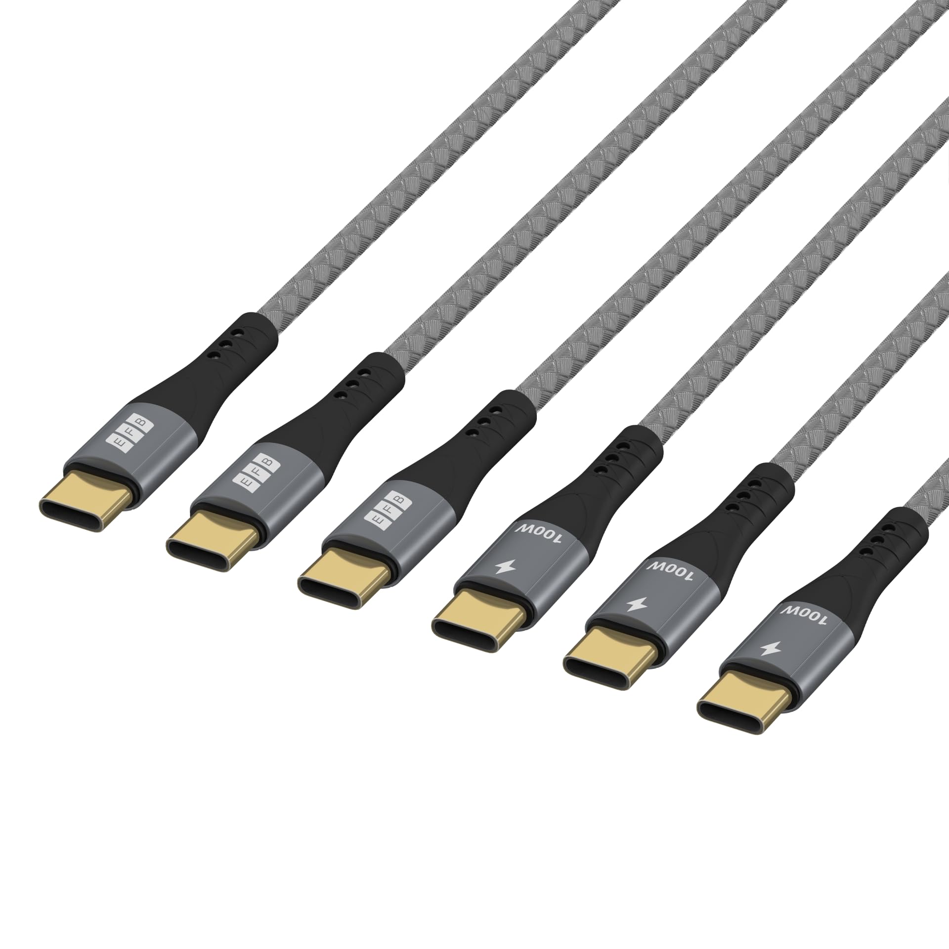 efb-multimedia-usb-c-kabelset-0-5-1-2m-100w-pd-textil image 3
