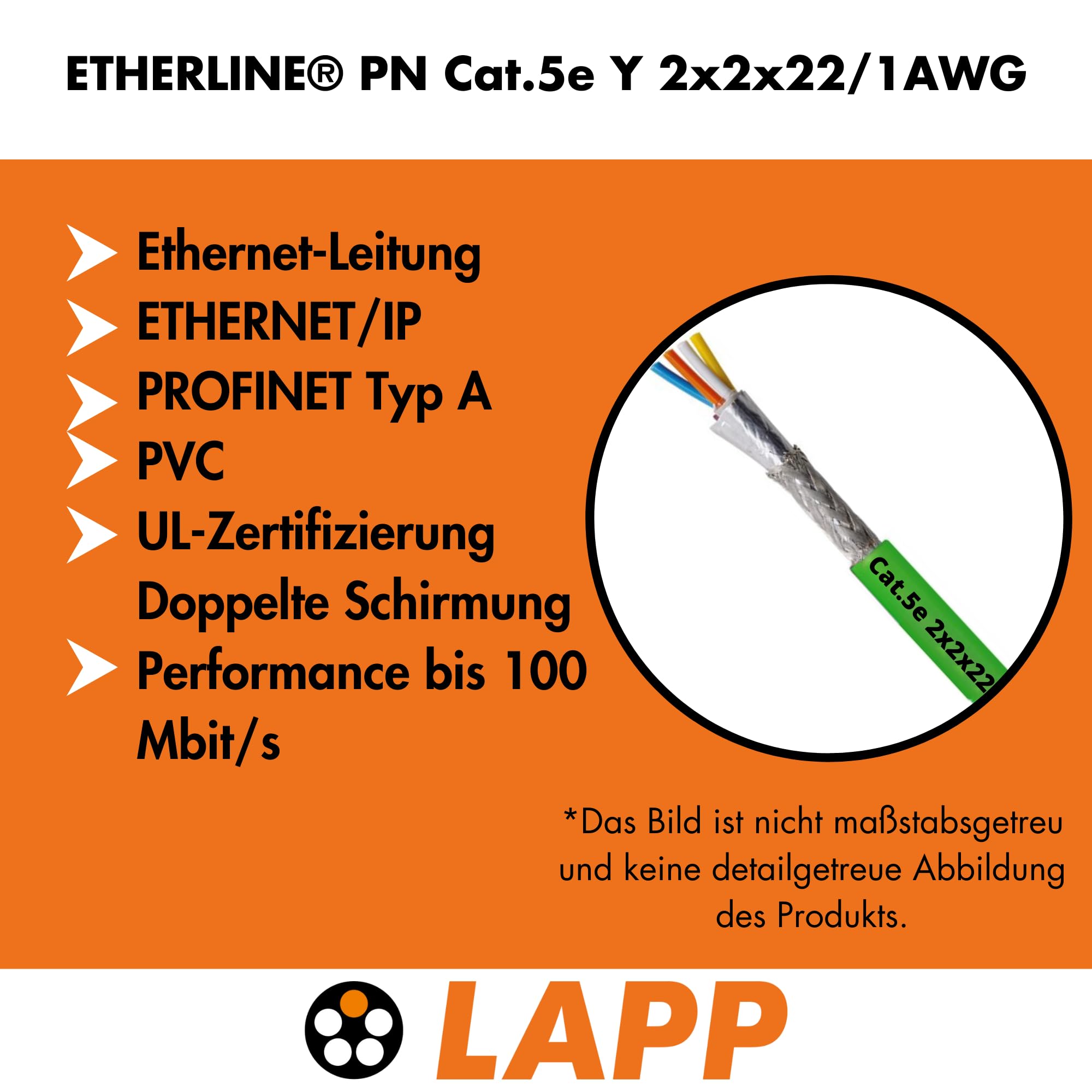 lapp-etherline-pn-cat-5e-y-verlegekabel-2x2x22-awg-10-m image 2