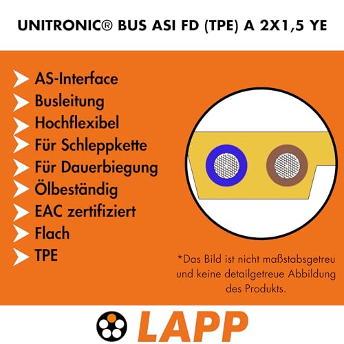 lapp-unitronic-bus-asi-fd-tpe-a-flachkabel-2x1-5-mm-gelb-10-m image 5