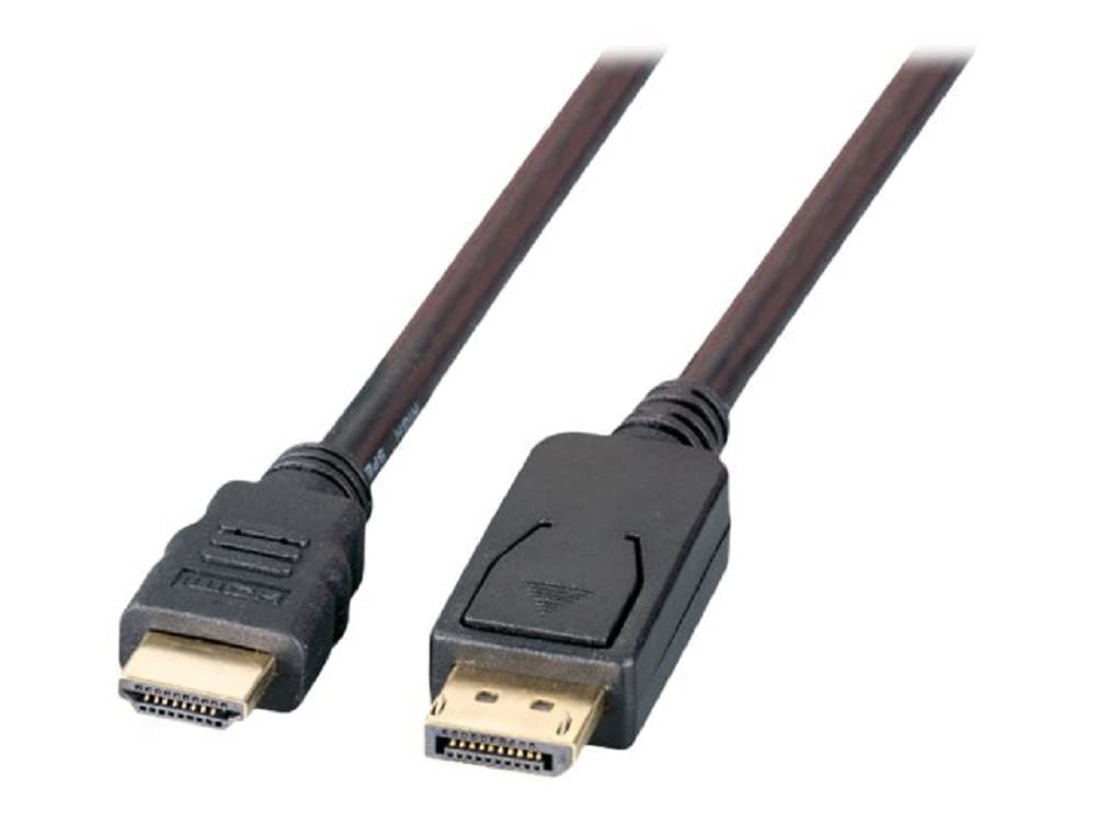 efb-multimedia-displayport-auf-hdmi-kabel-3m-schwarz-full-hd image 1