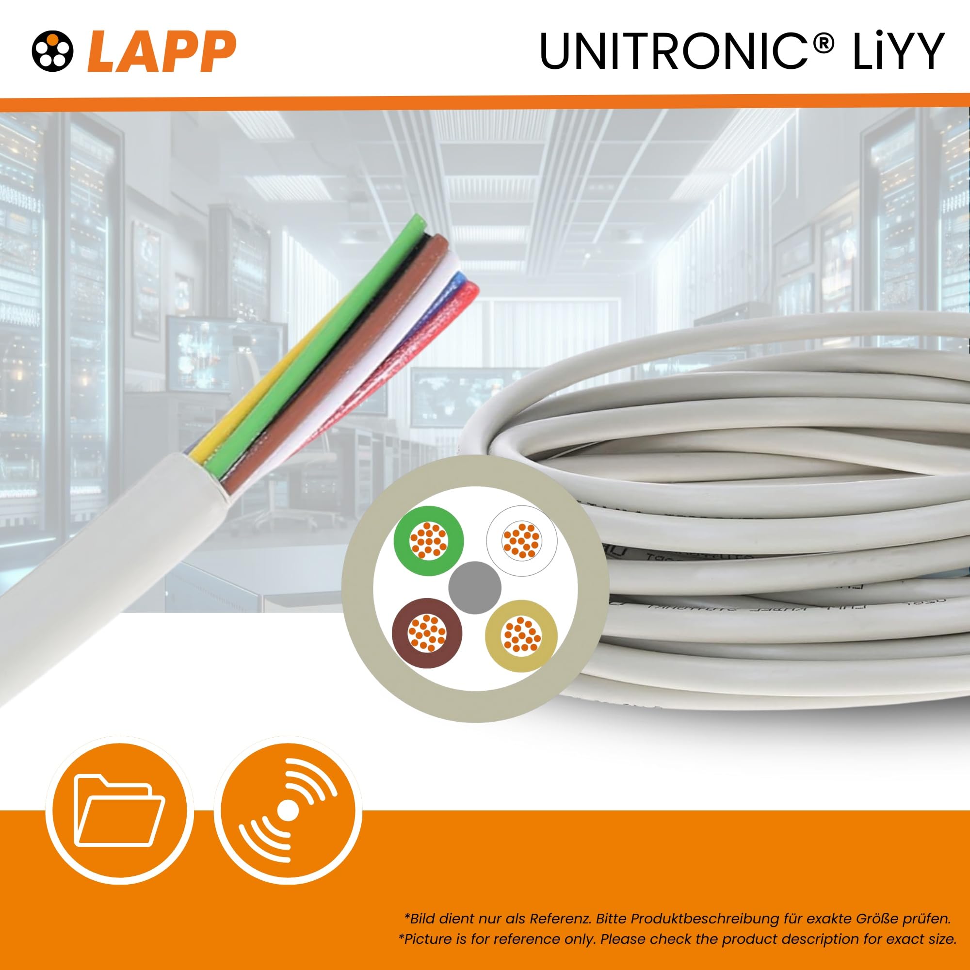 lapp-unitronic-liyy-datenleitung-5x0-75-mm-10-m-grau-flexibel image 2