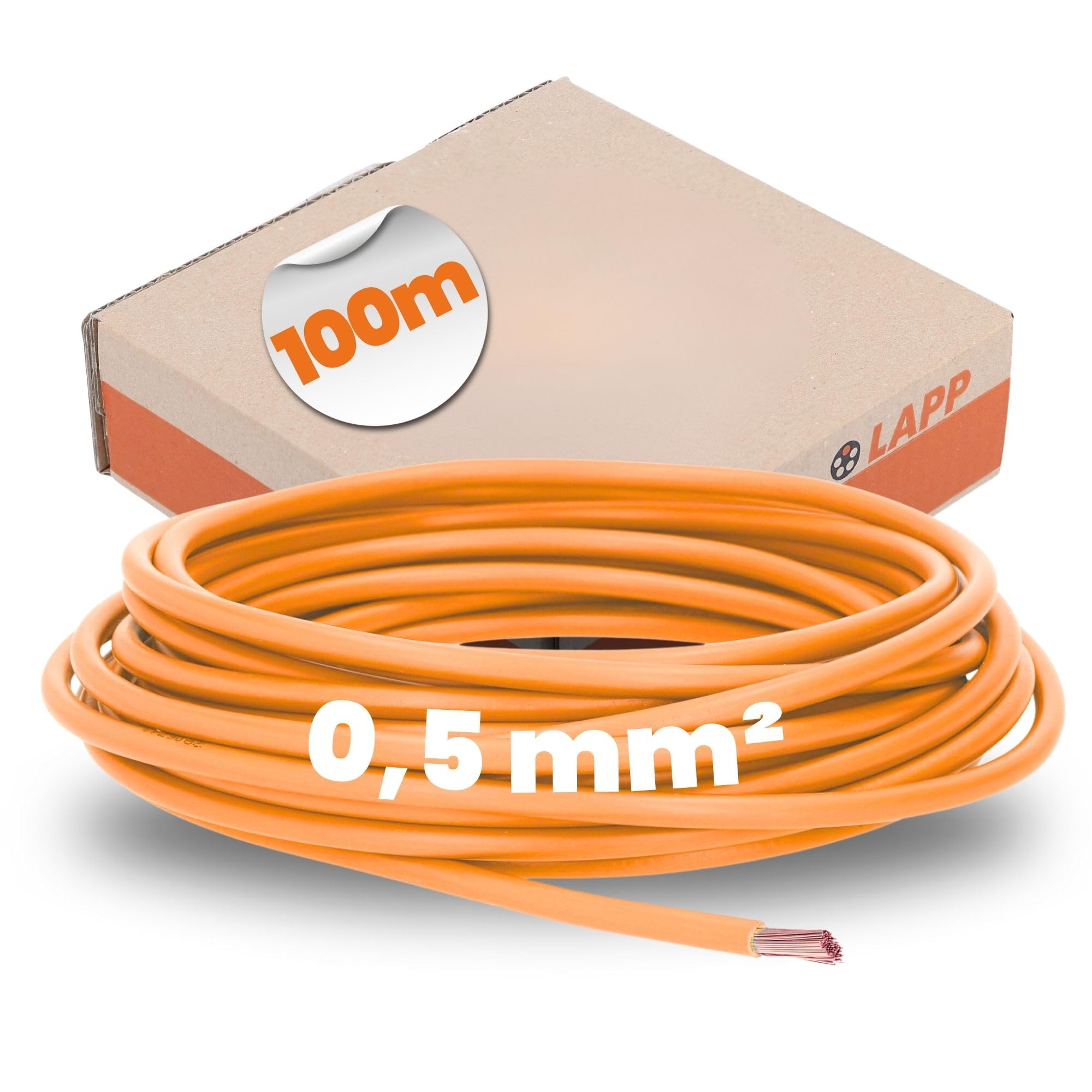 lapp-lflex-h05v-k-einzelader-100-m-orange-0-5-mm image 1
