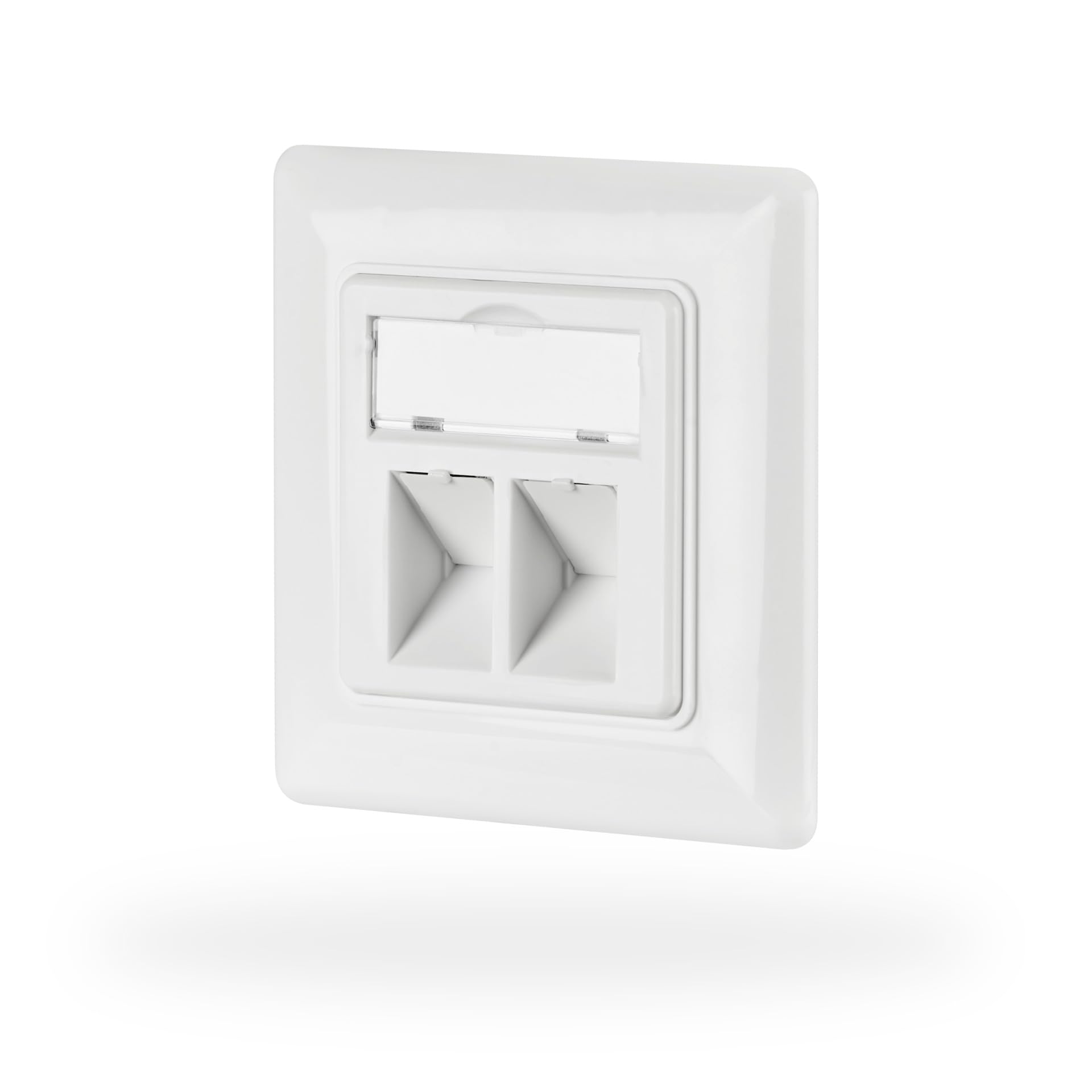 efb-kupferverkabelung-netzwerkdose-2-fach-wei-keystone image 1