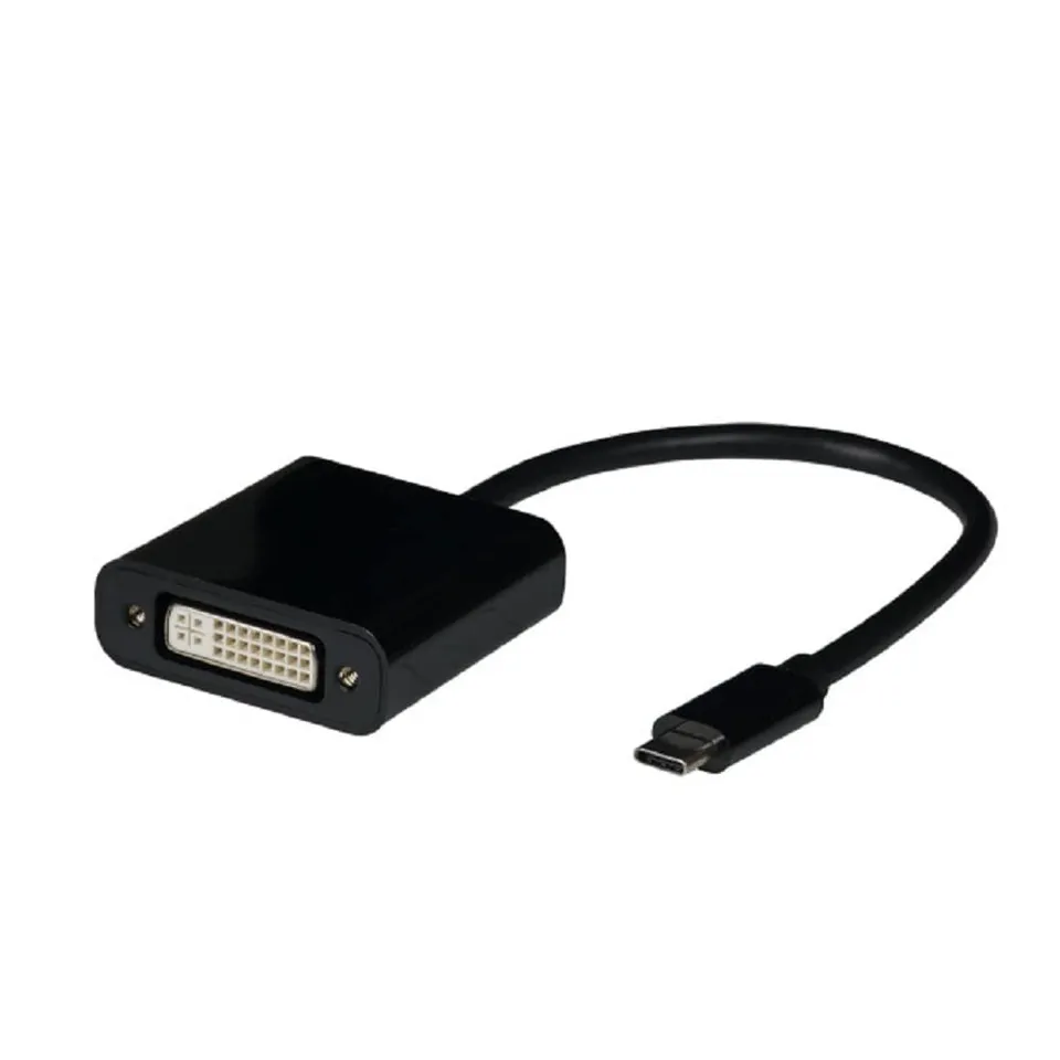 efb-ebusbc-dvi-usb-c-dvi-adapter-1080p-schwarz image 1