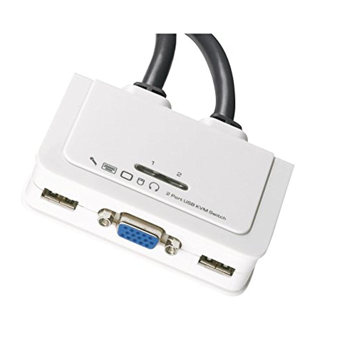 efb-multimedia-2-port-kvm-vga-usb-audio-switch-mit-kabel image 1