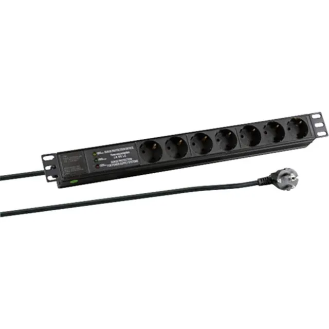 efb-elektronik-stromversorgung-ek631de-3-steckdosenleiste-7-fach-schwarz image 1