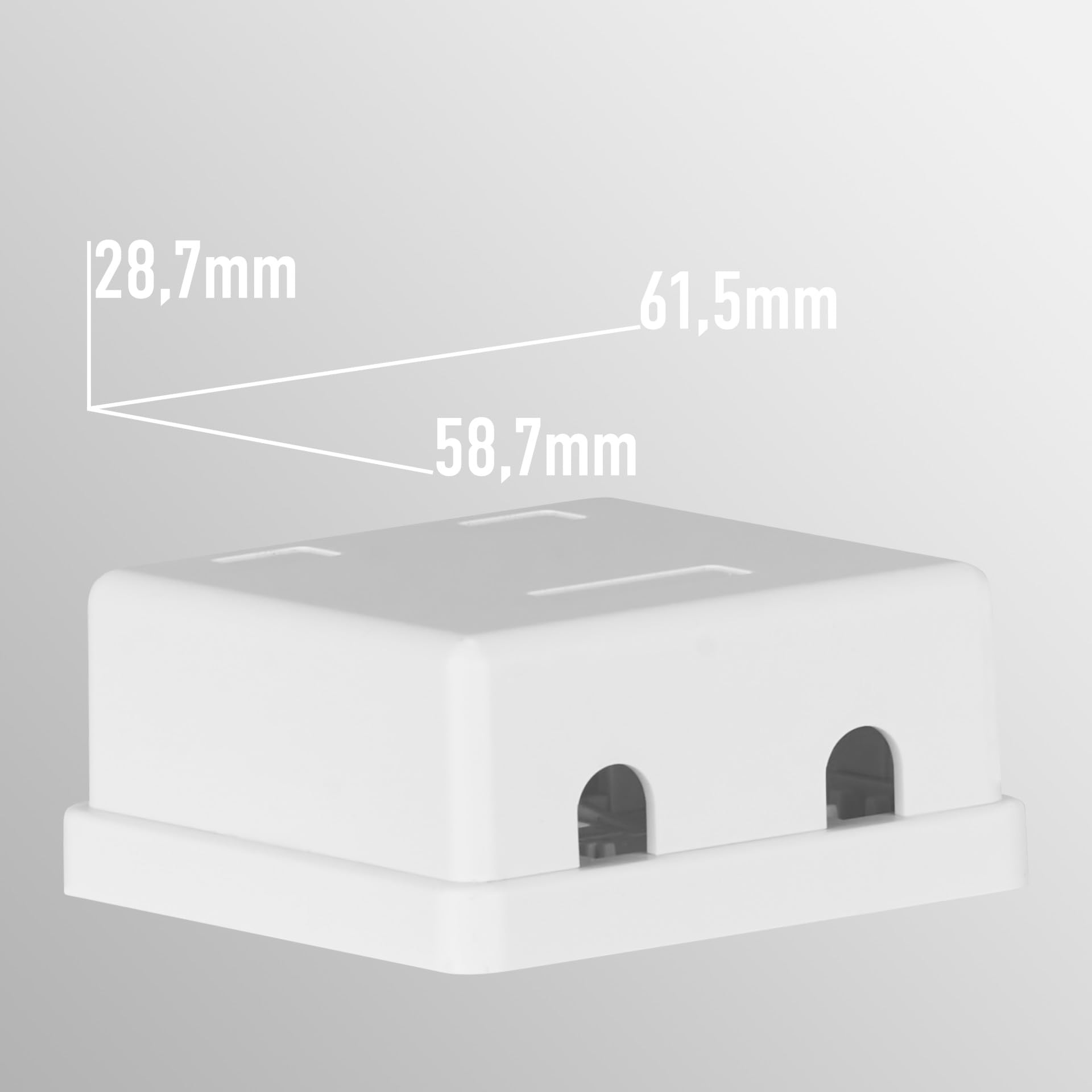 efb-kupferverkabelung-keystone-box-2-port-aufputz image 3