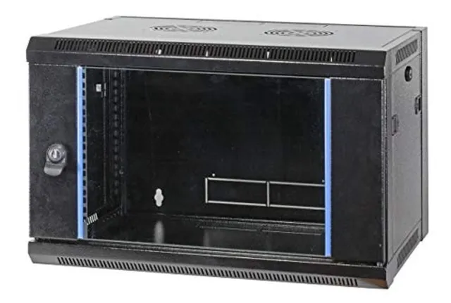 efb-flat-pack-19-wandgeh-use-6he-450mm-netzwerkschrank-ral9005 image 1