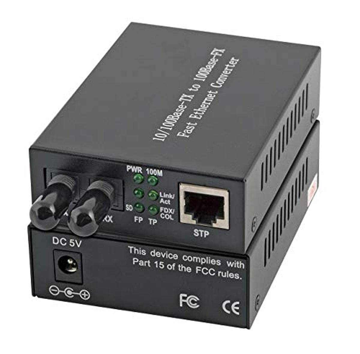 efb-elektronik-aktive-netzwerkkomponenten-media-konverter-rj45-st-2km image 1