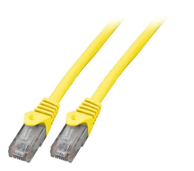 efb-rj45-patchkabel-cat-5e-u-utp-25m-gelb-lszh image 1
