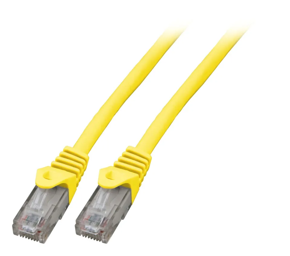 efb-rj45-patchkabel-cat-5e-u-utp-25m-gelb-lszh image 1