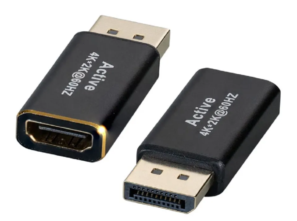 efb-multimedia-displayport-hdmi-adapter-4k60hz-schwarz image 1