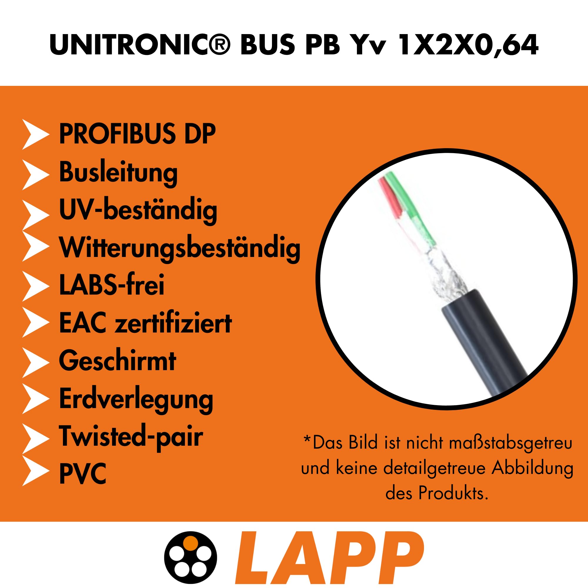 lapp-unitronic-bus-pb-yv-busleitung-1x2x0-64-10m-schwarz image 2