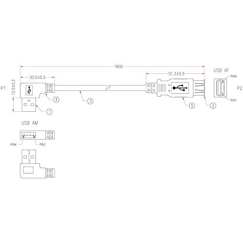 efb-elektronik-usb-kabel-2-0-a-stecker-buchse-1-8m-schwarz image 5