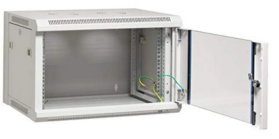 efb-flat-pack-19-wandgeh-use-12he-450mm-netzwerkschrank-ral7035 image 1