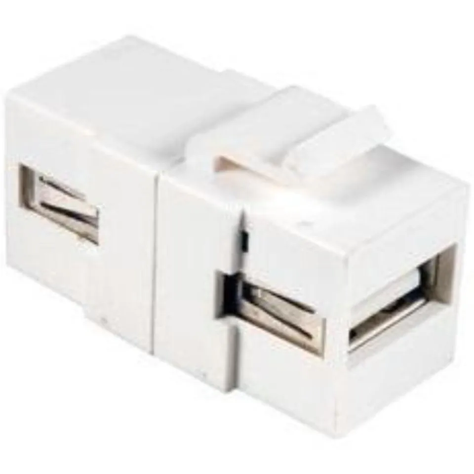 efb-elektronik-eb498-keystone-einbauadapter-usb-2-0-a-a-wei image 1