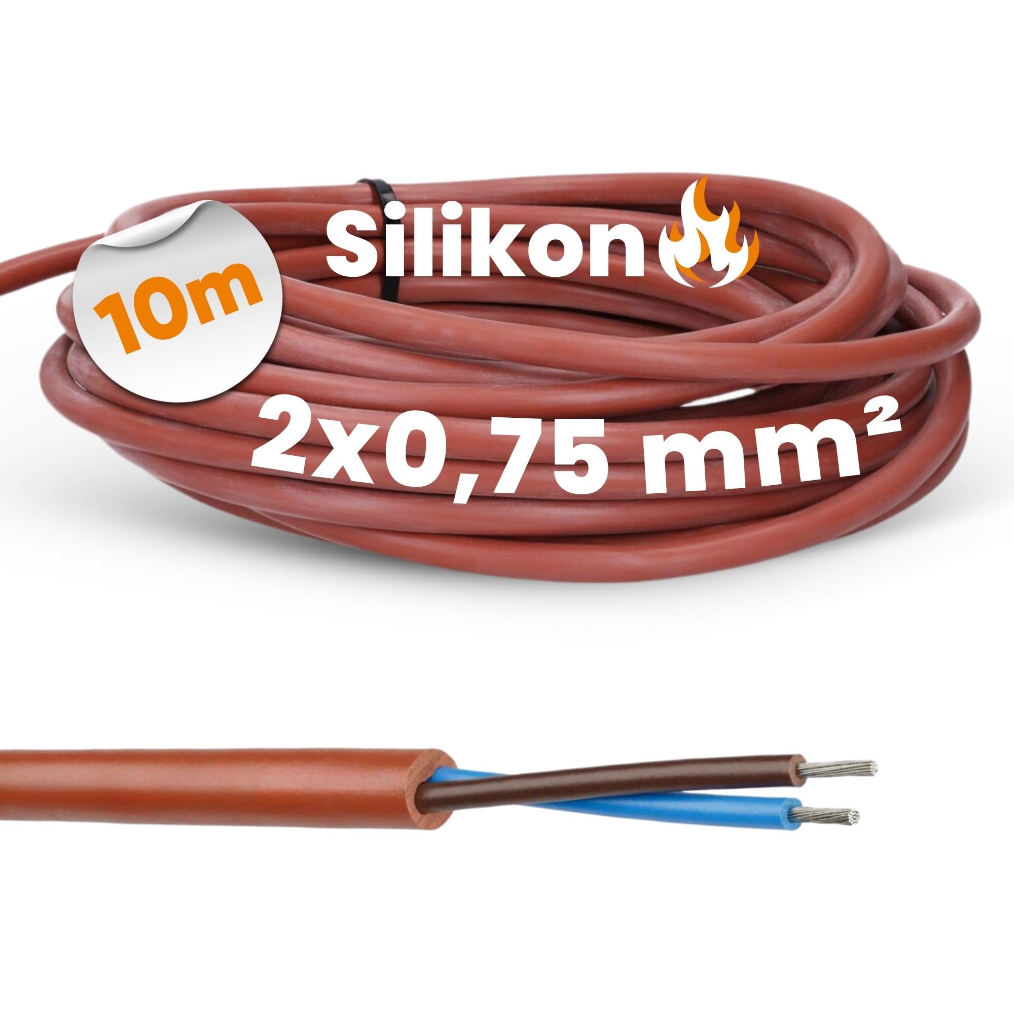 lapp-lflex-heat-180-silikonkabel-2x0-75-mm-10m-rotbraun image 1