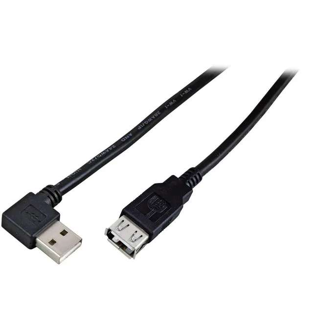 efb-elektronik-usb-kabel-2-0-a-stecker-buchse-1-8m-schwarz image 1