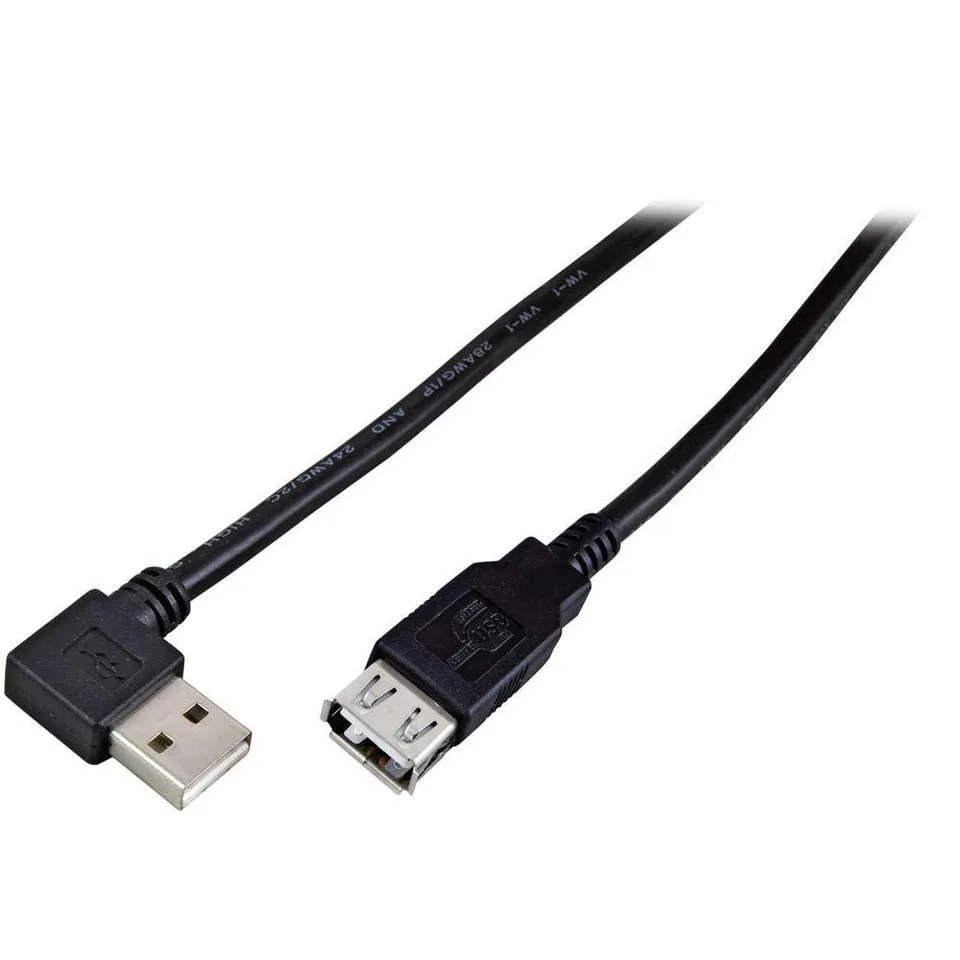 efb-elektronik-usb-kabel-2-0-a-stecker-buchse-1-8m-schwarz image 1