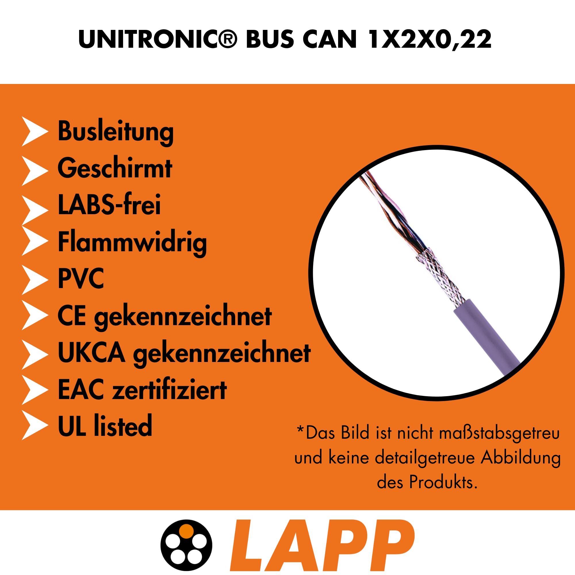 lapp-unitronic-bus-can-1x2x0-22-busleitung-10m-violett-geschirmt image 2