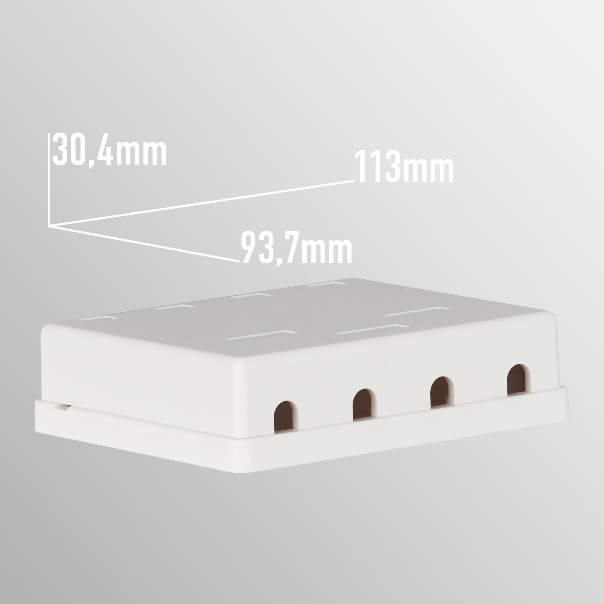 efb-elektronik-keystone-anschlussbox-4-port-aufputz-wei image 3