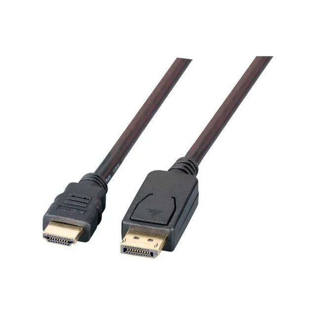 efb-multimedia-displayport-hdmi-kabel-2m-schwarz-full-hd image 1