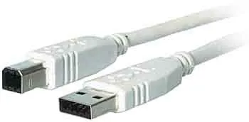 efb-elektronik-multimedia-usb-kabel-a-auf-b-1-5-m-grau image 1