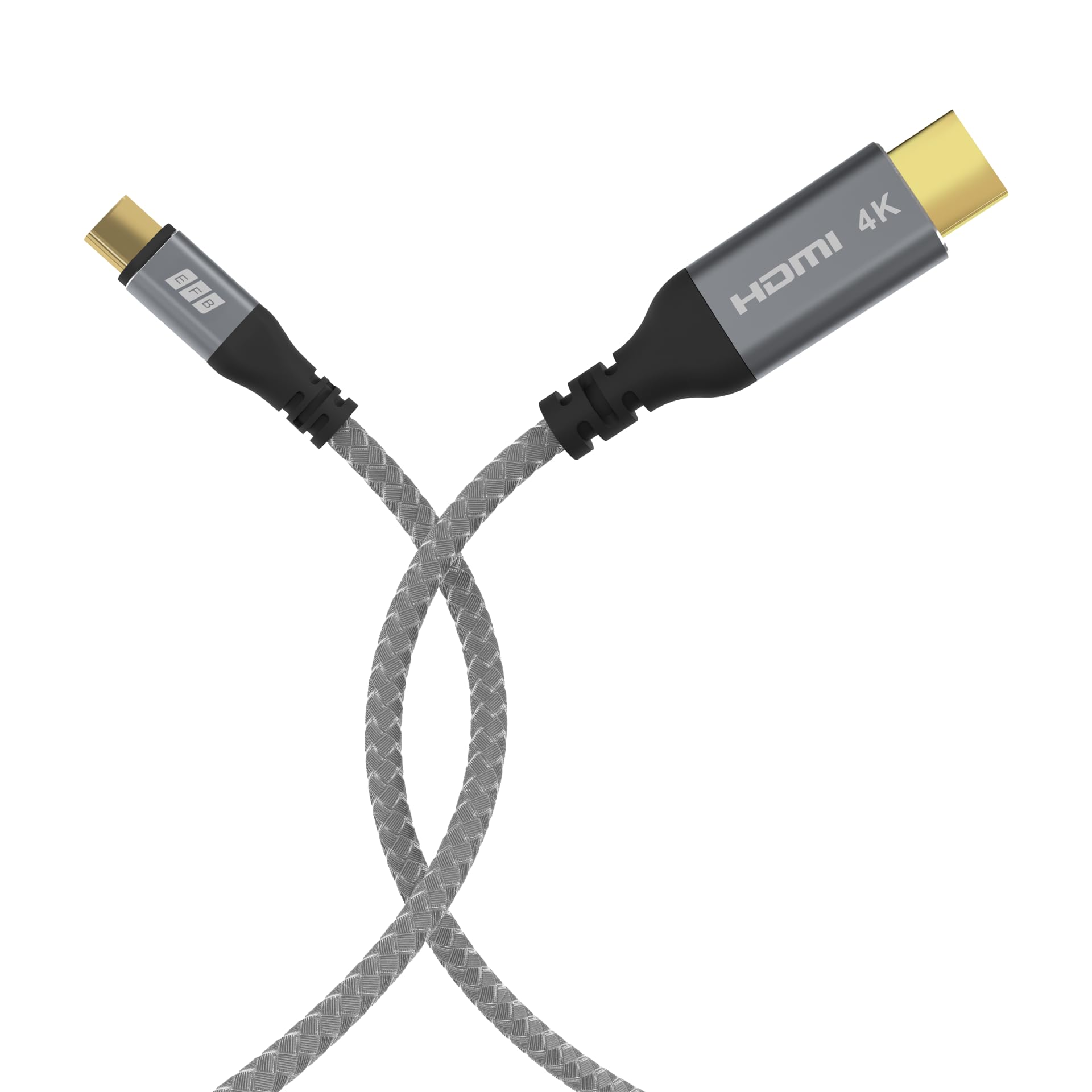 efb-multimedia-usb-c-hdmi-kabel-4k-30hz-1-8m-textil image 4