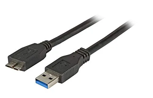 efb-multimedia-usb-3-0-kabel-a-micro-b-1-m-schwarz-5-gbit-s image 1