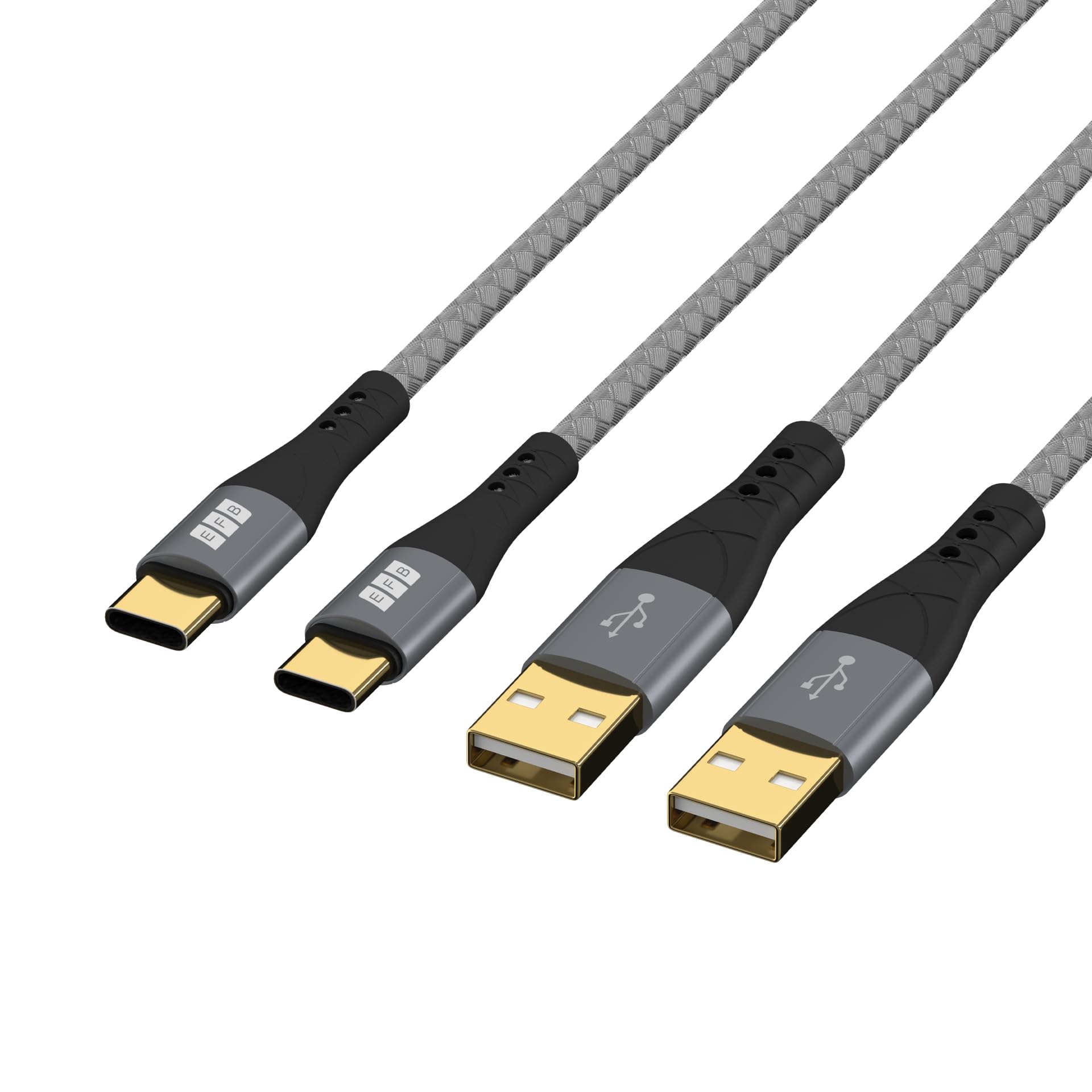 efb-elektronik-usb-a-usb-c-kabelset-2x3m-60w-grau image 3