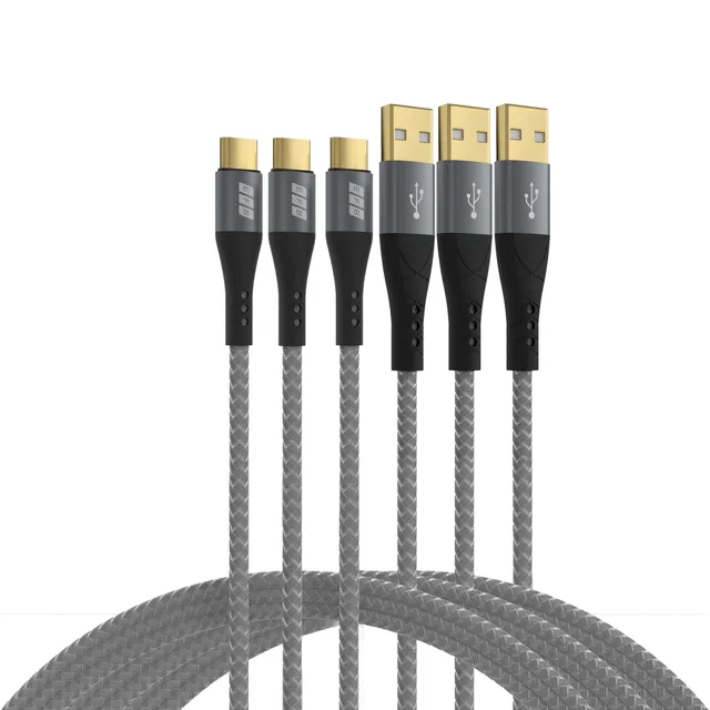 efb-multimedia-usb-a-usb-c-kabelset-3x2m-60w-grau image 1