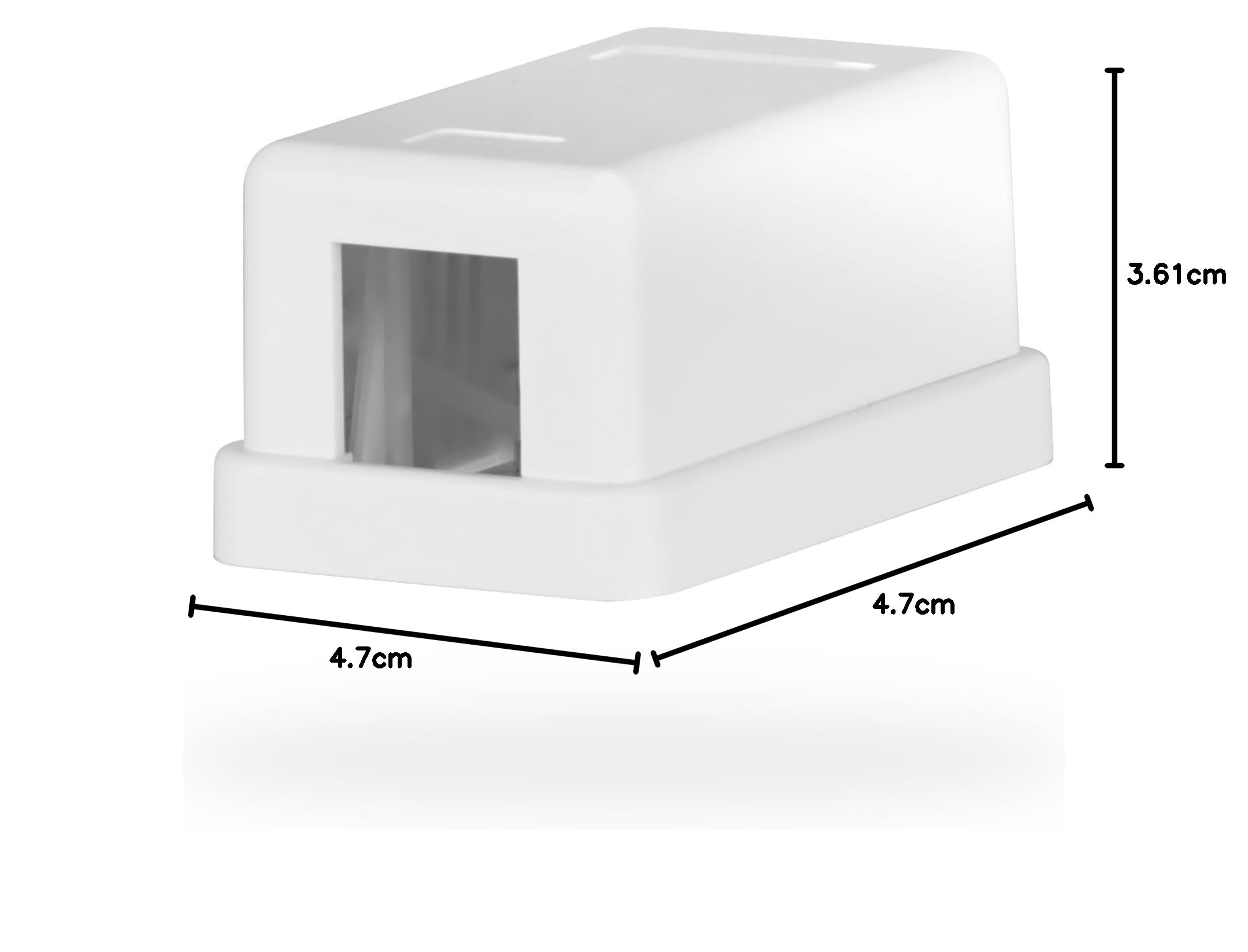 efb-elektronik-keystone-anschlussbox-1-port-aufputz-weiss image 6
