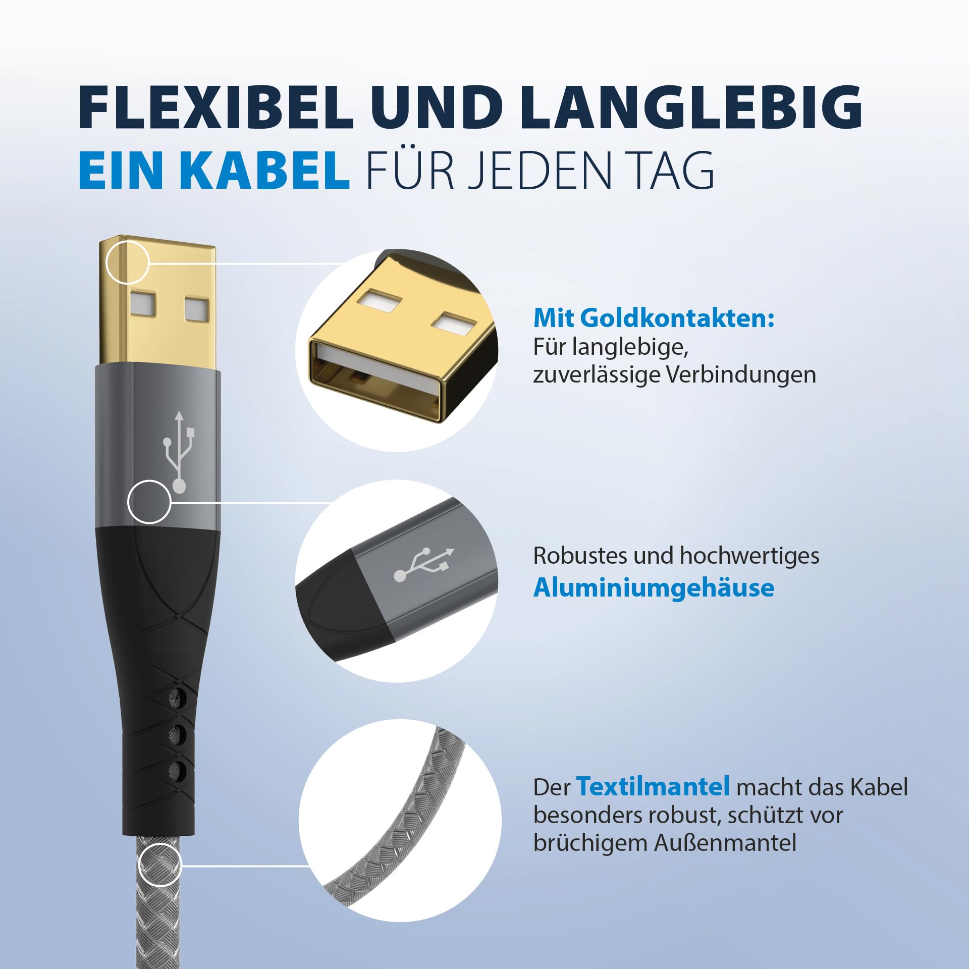 efb-multimedia-usb-a-auf-usb-c-kabel-60w-qc-grau-textil image 7