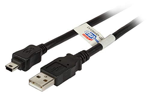 efb-elektronik-multimedia-usb-2-0-kabel-a-mini-b-3m-schwarz image 1